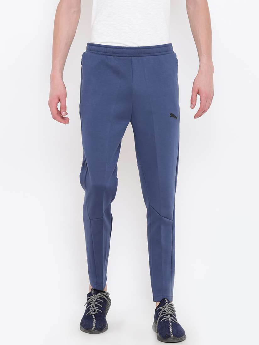 Buy Puma Blue Evostripe Move Solid Track Pants Track Pants for Men 2485922 Myntra