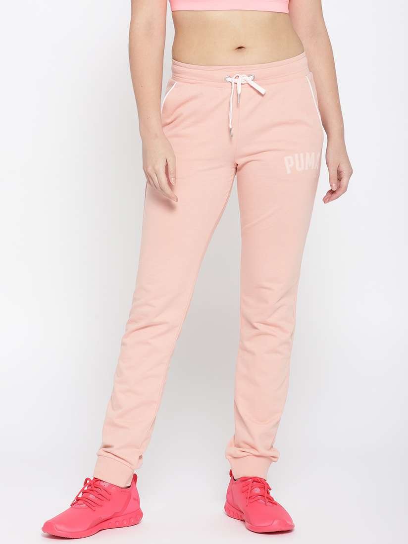 Myntra Puma Athletic Joggers Buy Puma Women Peach-Coloured