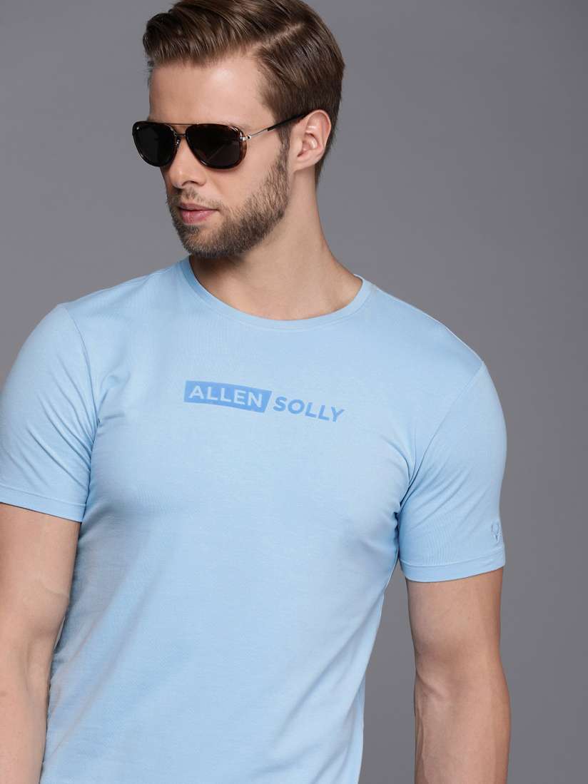 Buy Allen Solly Solid Round Neck T shirt Tshirts for Men 24862298 Myntra