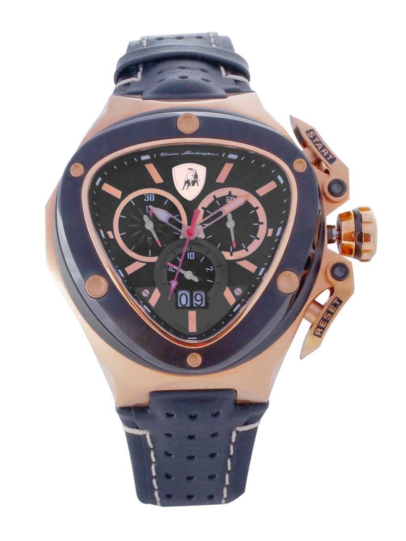 Buy Tonino Lamborghini Men Black Analogue Leather Watch TL SPYDER 