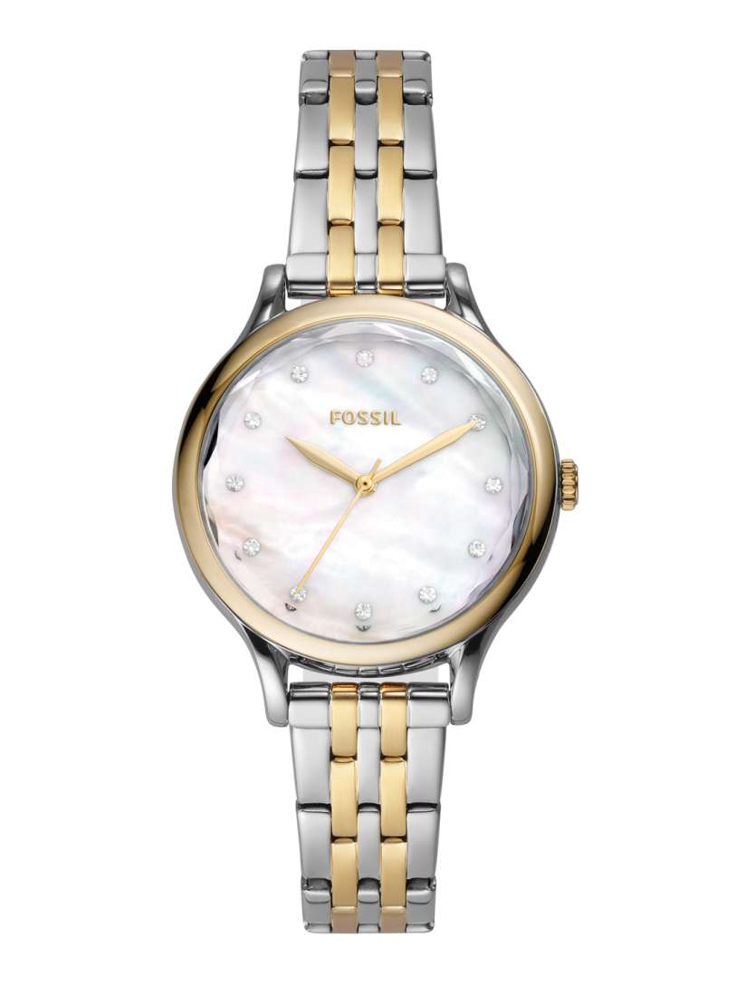 Buy Fossil Women Laney Embellished Dial Two Tone Bracelet Style Straps Analogue Watch BQ3864 Watches for Women 24866428 Myntra