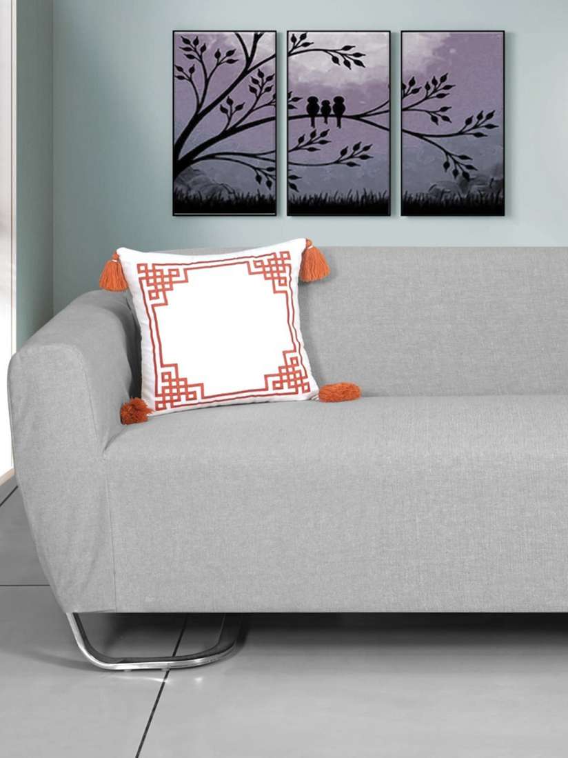 Grey striped cushion covers outlet
