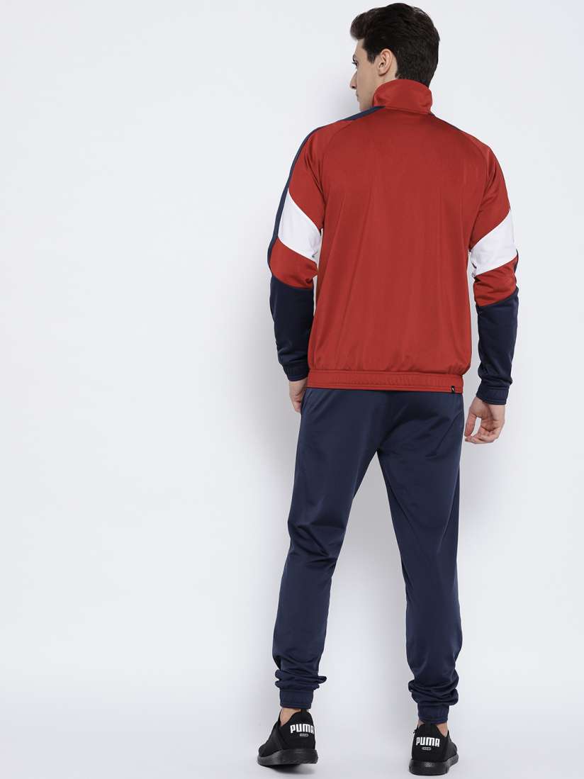 Maroon puma tracksuit mens store