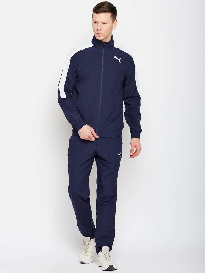 Buy Puma Men Navy Blue Solid Classic Woven Suit Op Track Suit Tracksuits for Men 2487086 Myntra