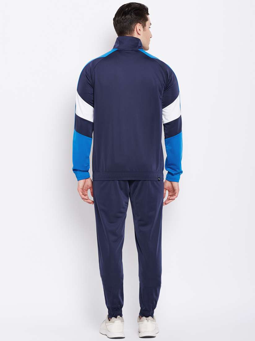 Buy Puma Men Navy Blue Colourblocked Tricot Suit cl Track Suit Tracksuits for Men 2487090 Myntra