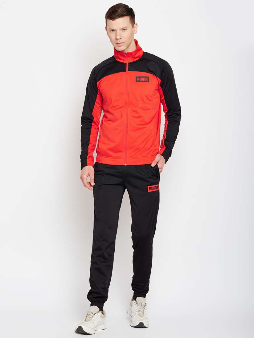 Buy Puma Men Red Black Graphic Rebel Tricot Suit CL Track Suit Tracksuits for Men 2487093 Myntra