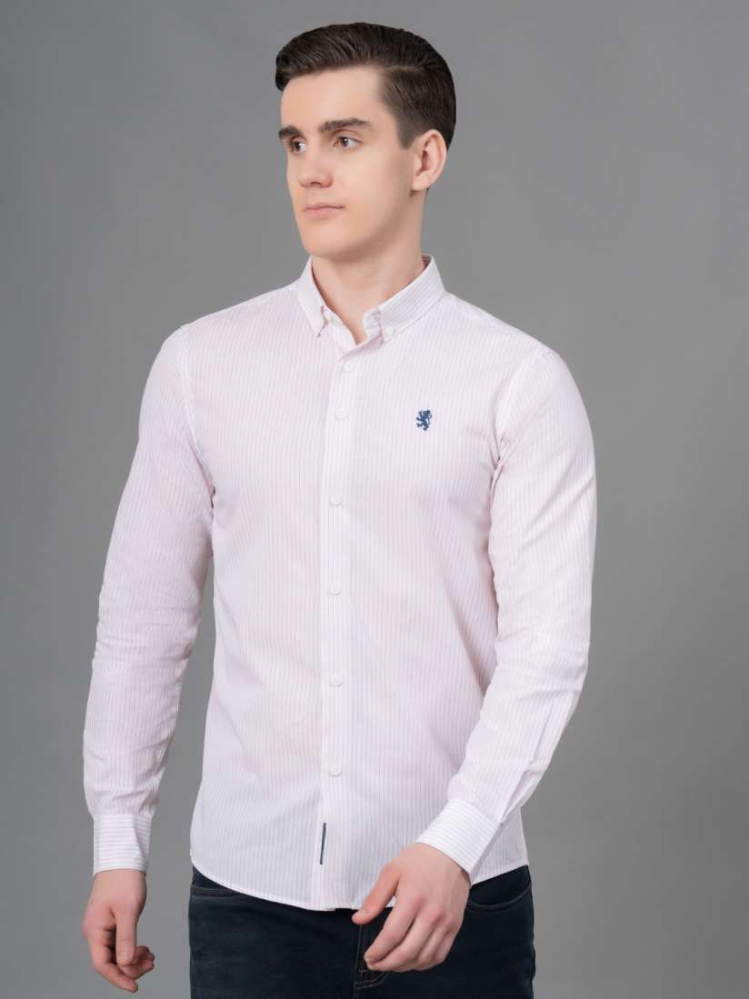 Buy Red Tape Solid Vertical Striped Solid Casual Shirt Shirts for Men 24872920 Myntra