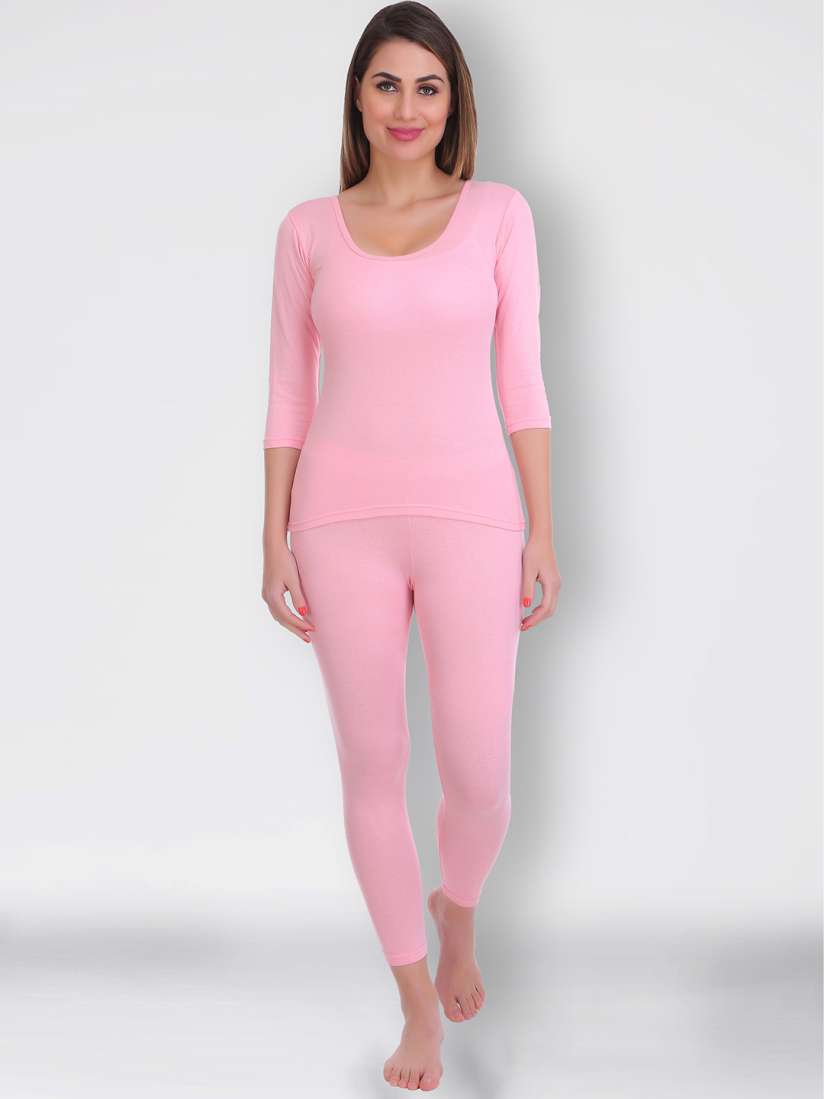 Buy SELFCARE Round Neck Thermal Set Thermal Set for Women 24873064 Myntra