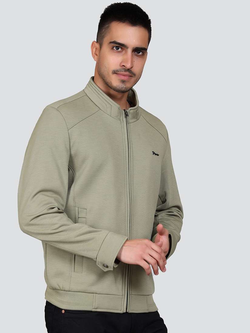 Mens lightweight classic zip up bomber jacket with pockets top