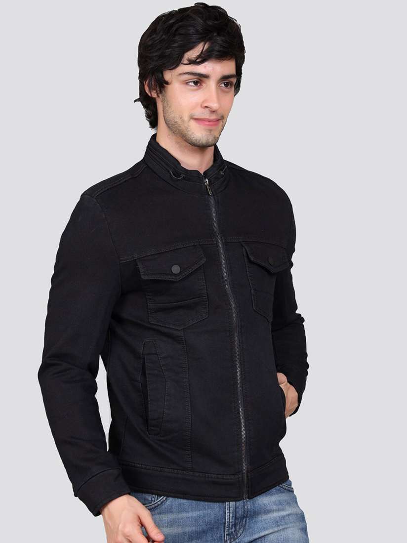 Buy YOUNG CLUB CLASSIC Stand Collar Lightweight Long Sleeves Denim Jacket Jackets for Men 24874934 Myntra