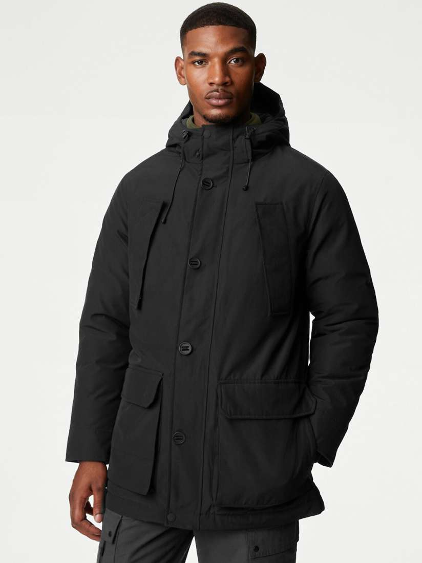 Buy Marks Spencer Hooded Lightweight Longline Parka Jacket Jackets for Men 24875250 Myntra