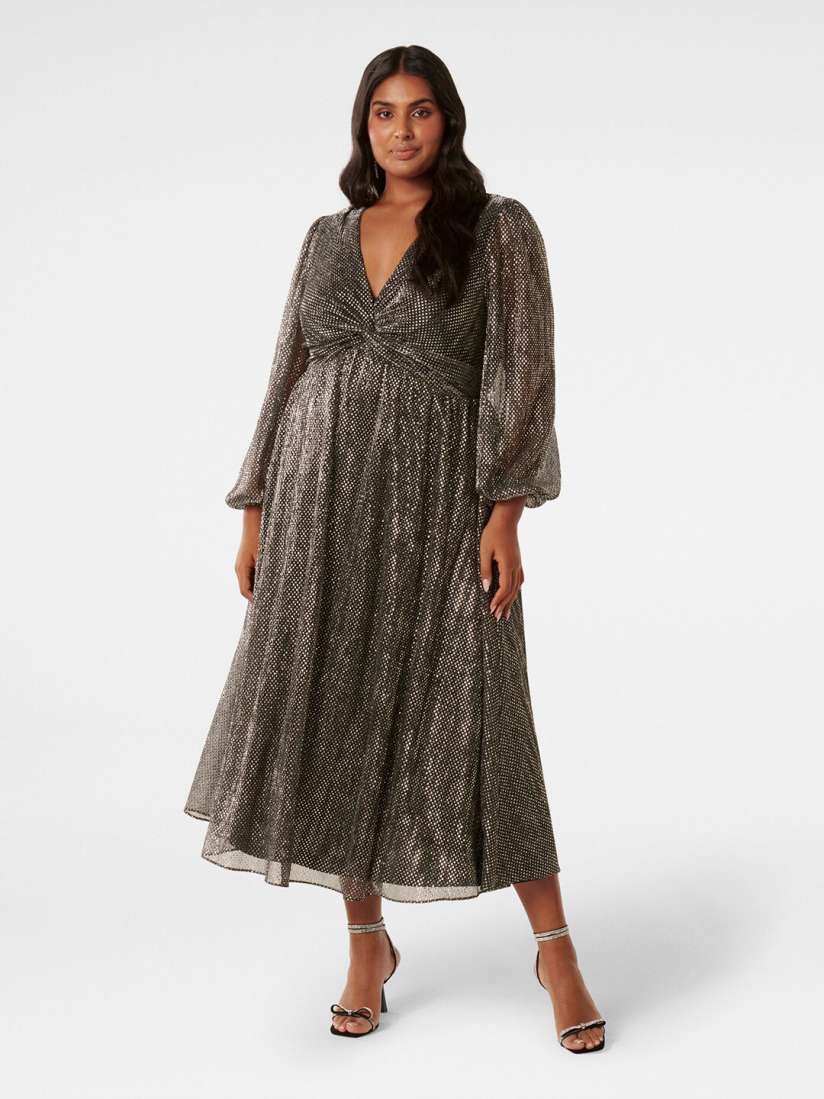 Buy Forever New Plus Size Self Design Twisted A Line Midi Dress Dresses for Women 24875904 Myntra