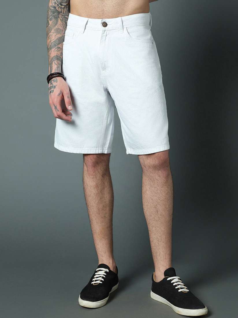 Buy High Star Men Mid Rise Loose Fit Pure Cotton Chino Shorts Shorts for Men 24879624 Myntra