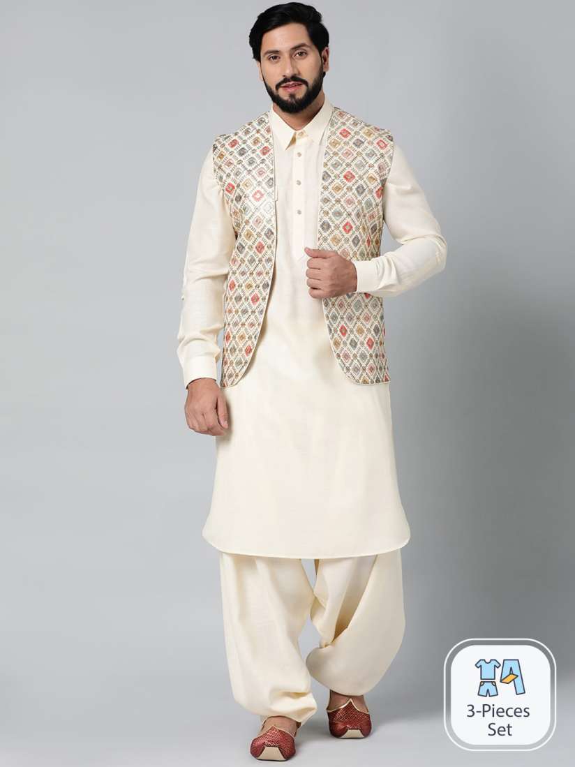 Pathani kurta pajama with jacket best sale