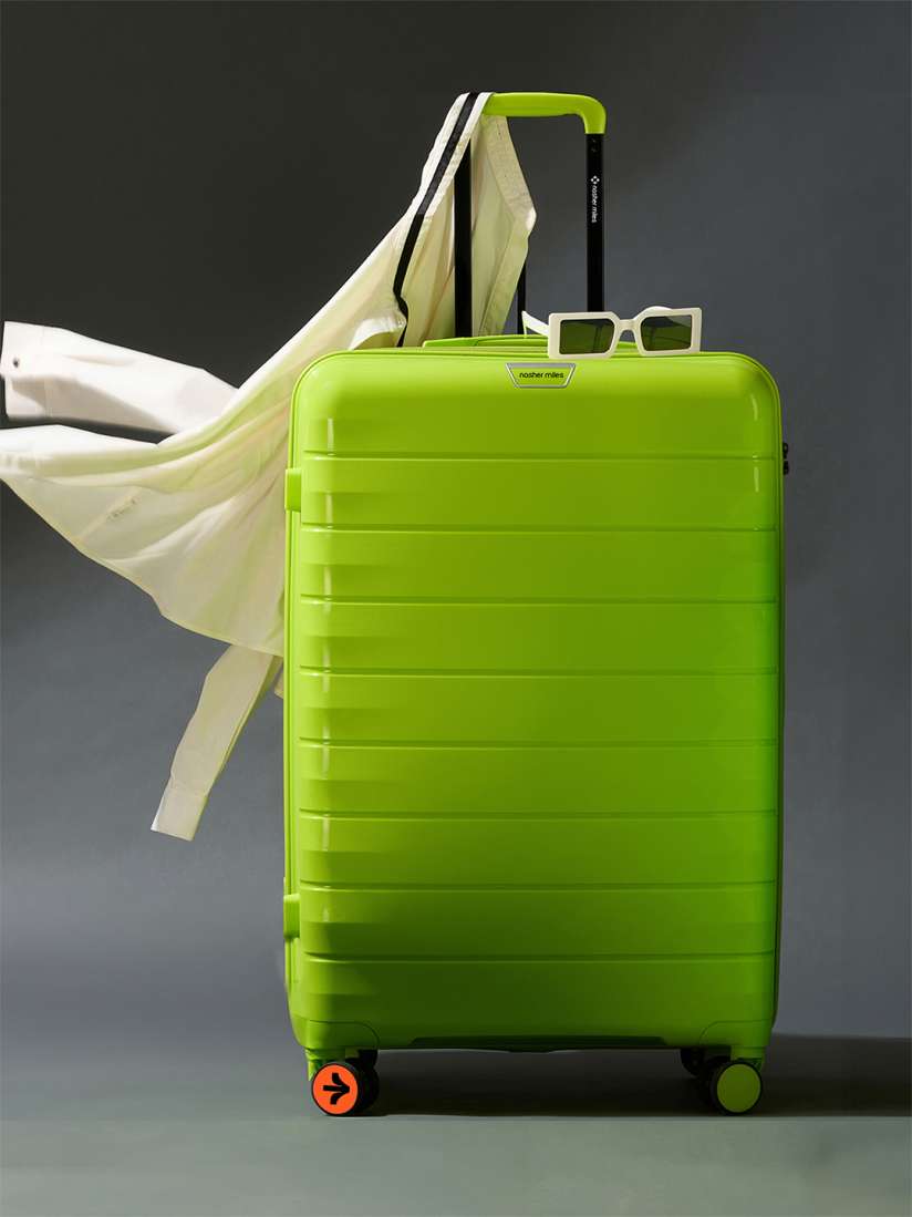 Buy Nasher Miles Vienna Polypropylene Medium Green Trolley Bag 24 Inch 65 cm Trolley Bag for Unisex 24880082 Myntra