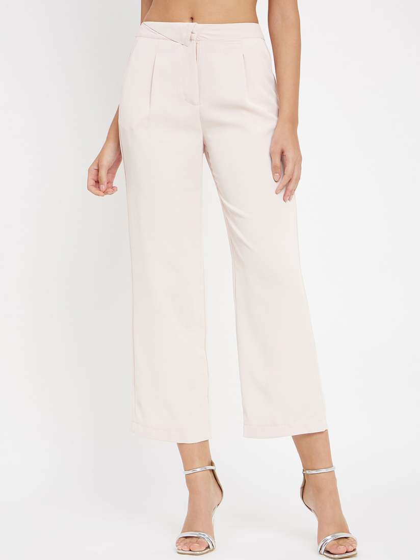 Pleated cropped culottes discount