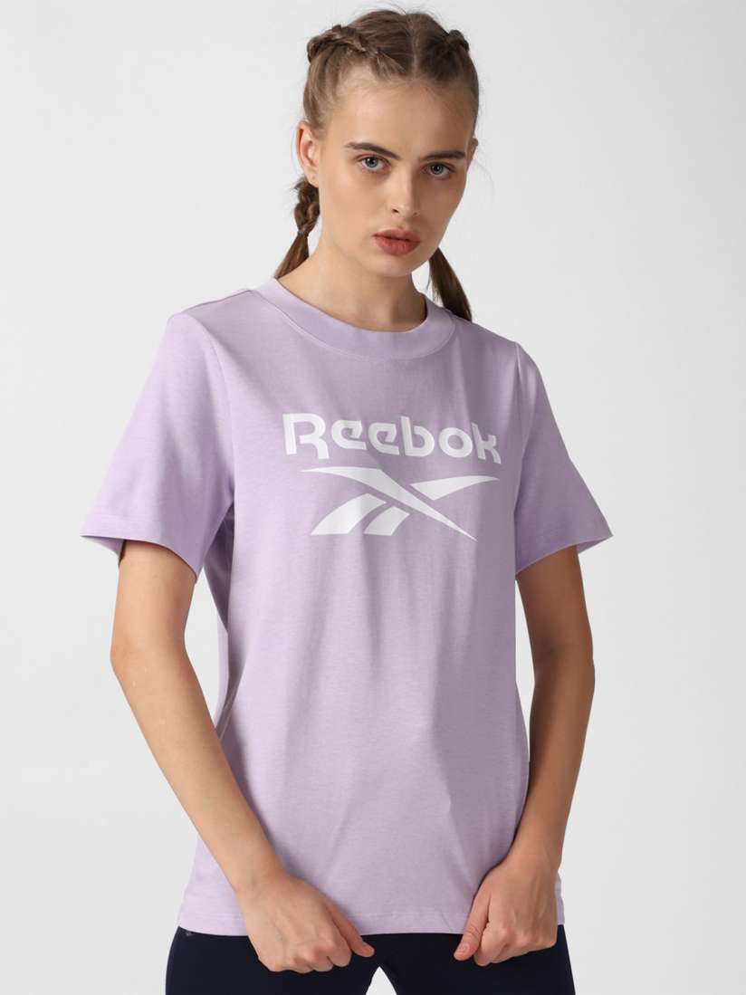 Buy Reebok Printed Relaxed Fit T Shirt Tshirts for Women 24890662 Myntra