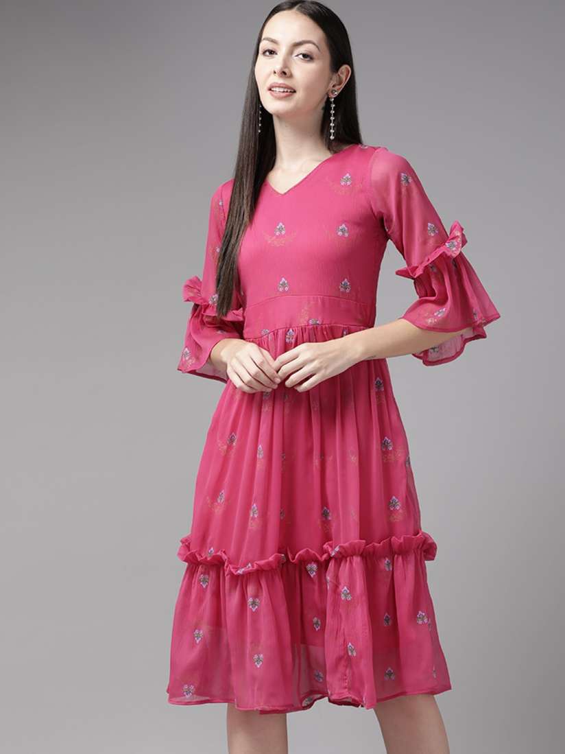 Peplum dress myntra outlet