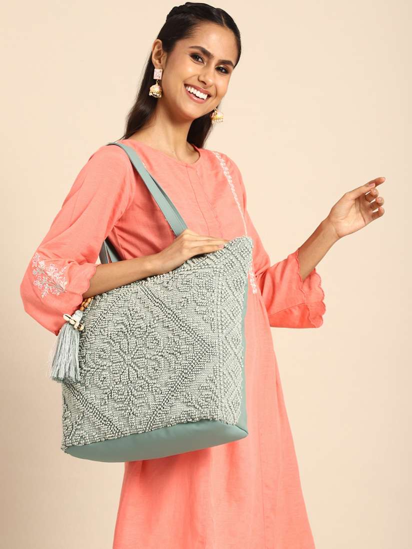 Buy Anouk Ethnic Motifs Structured Tote Bag Handbags for Women 24913168 Myntra