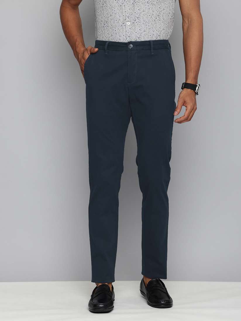 Buy Indian Terrain Men Brooklyn Slim Fit Chinos Smart Casual Trousers Trousers for Men 24923328 Myntra