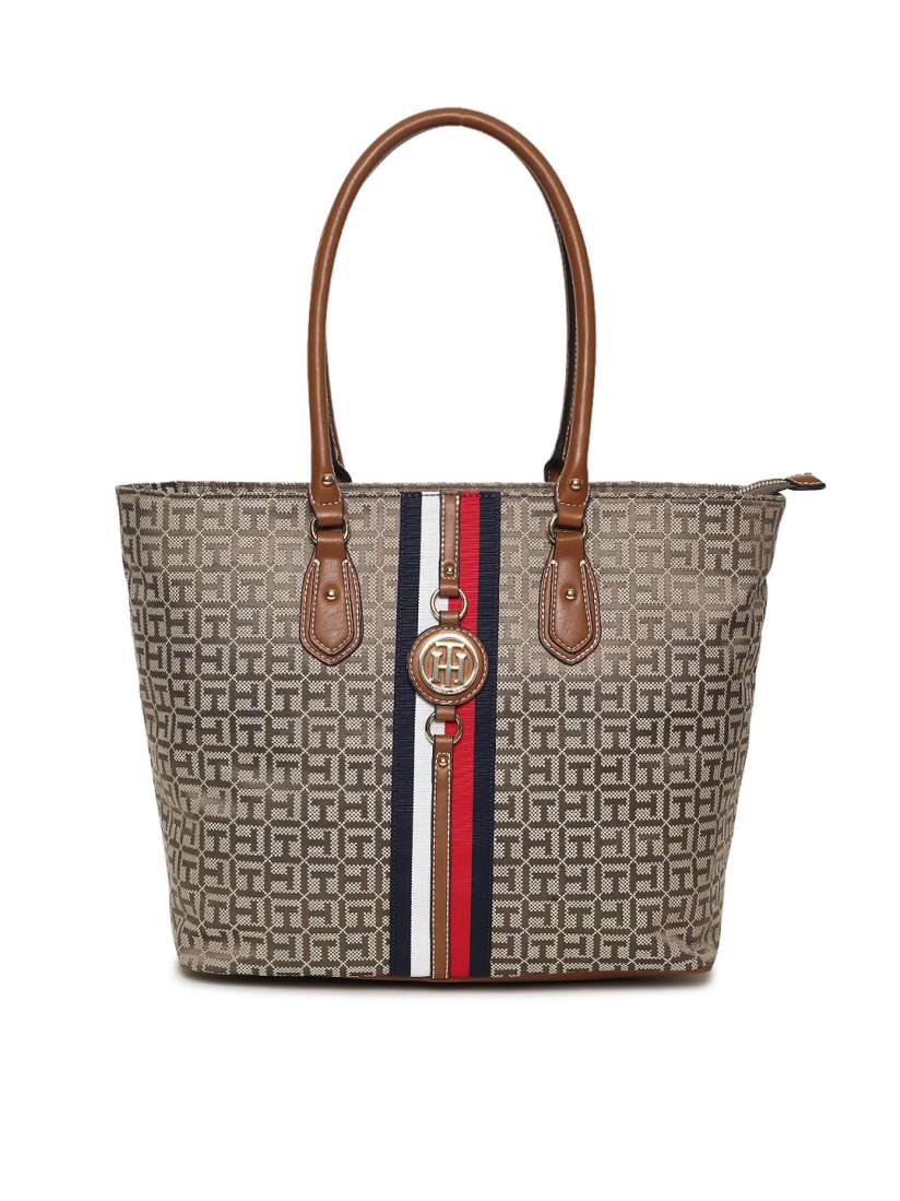 Buy Tommy Hilfiger Brown Printed Handheld Bag Handbags for Women 2492947 Myntra