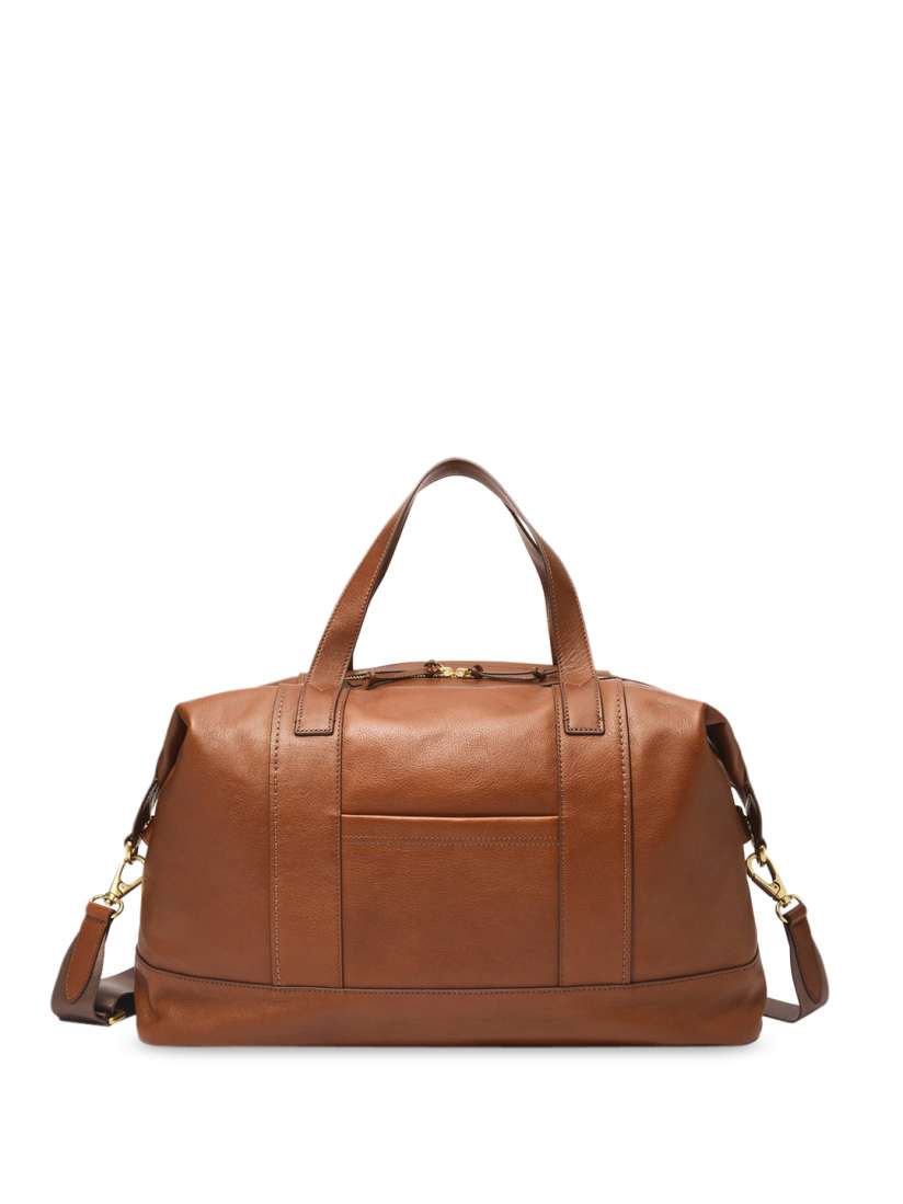 Fossil men's leather duffel bag 2025