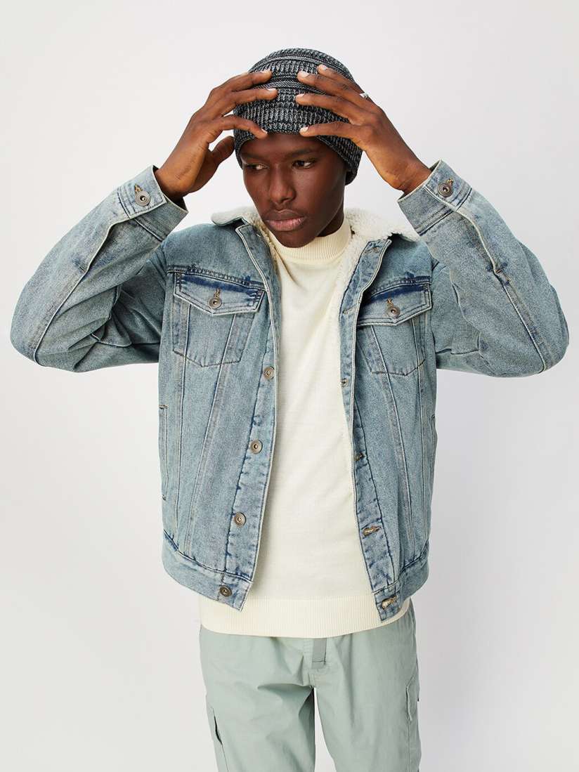 Buy max Spread Collar Denim Jacket Jackets for Men 24939056 Myntra