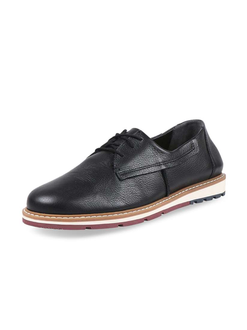 Buy Hidesign Men Black Textured Leather Derbys Casual Shoes for Men 24939390 Myntra