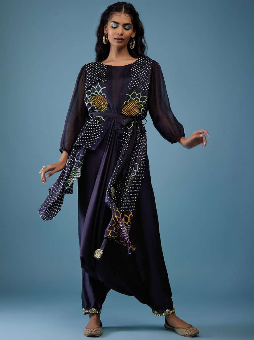 Jumpsuit with shrug myntra clearance