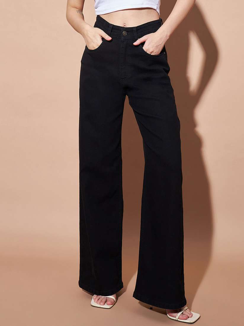 Buy SASSAFRAS BASICS Women Clean Look No Fade High Rise Jeans Jeans for Women 24943460 Myntra