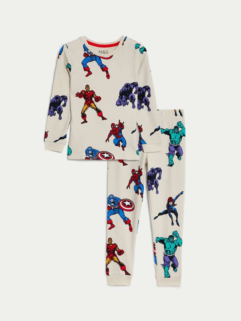 Buy Marks Spencer Boys Avengers Printed Round Neck Night suit Night suits for Boys 24945716 Myntra