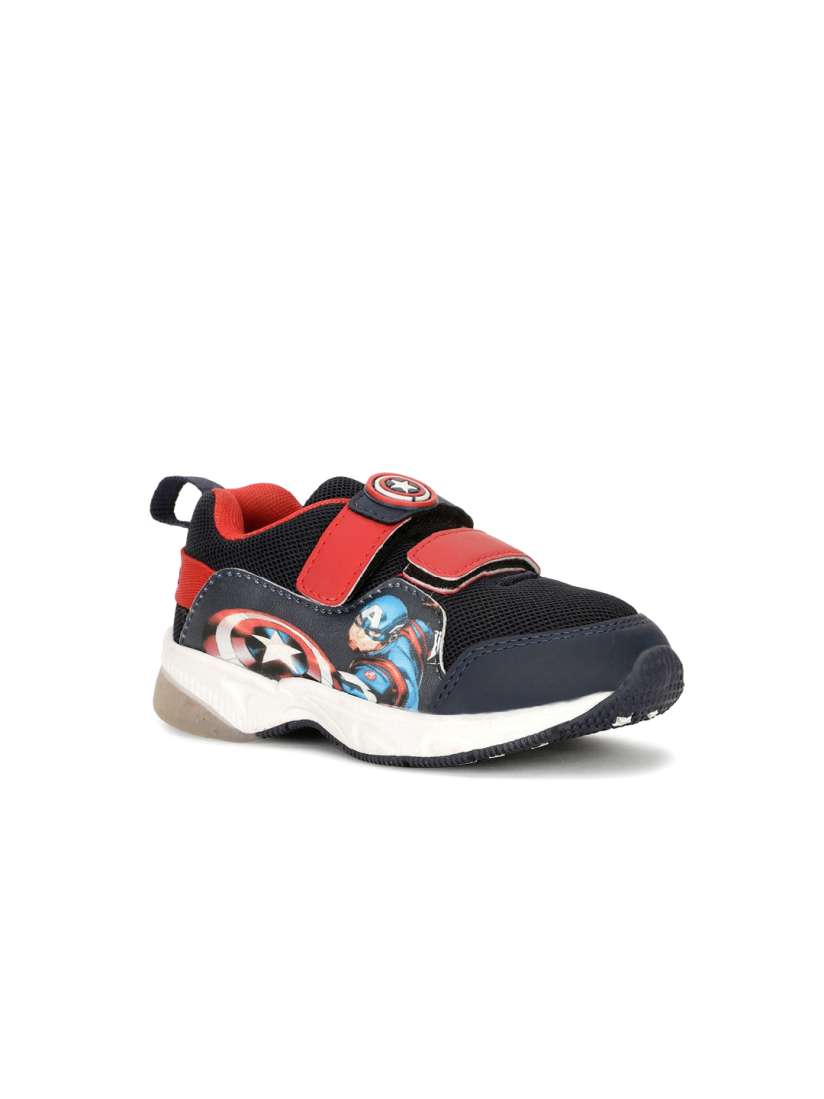 Buy Bubblegummers Kids Captain America Printed Velcro Sneakers Casual Shoes for Unisex Kids 24953524 Myntra