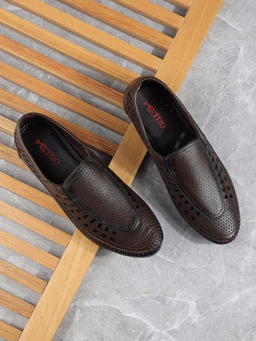 Metro Shoes Metro Leather Chappals Metro Footwear Mens Metro