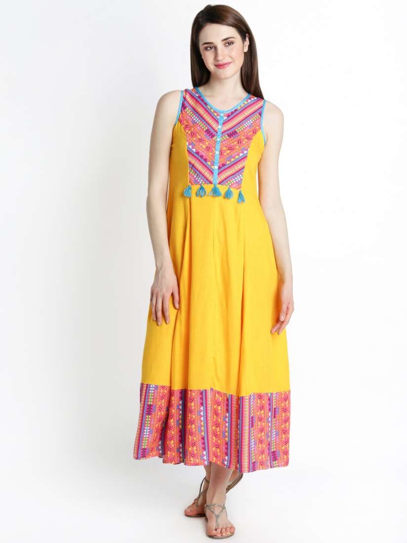 Akkriti by pantaloons printed maxi dress sales