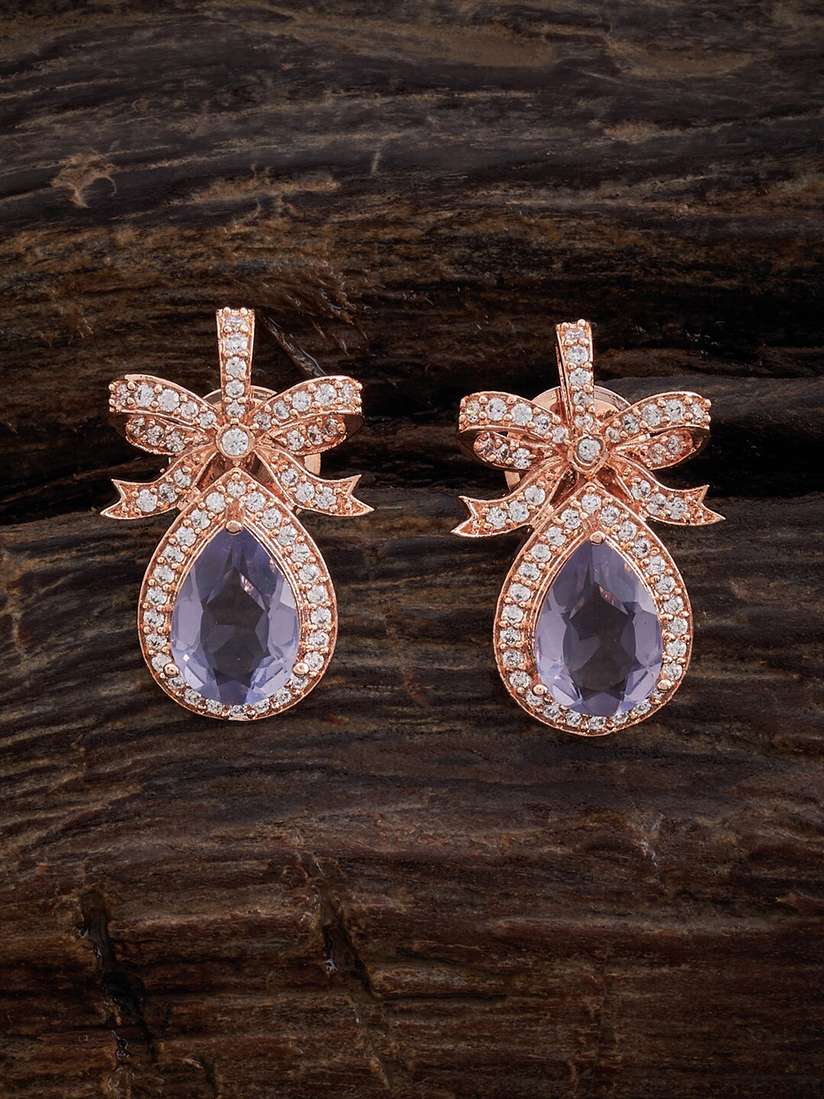 Myntra Rose Gold Fashion Earrings Buy Kushal's Fashion Jewellery