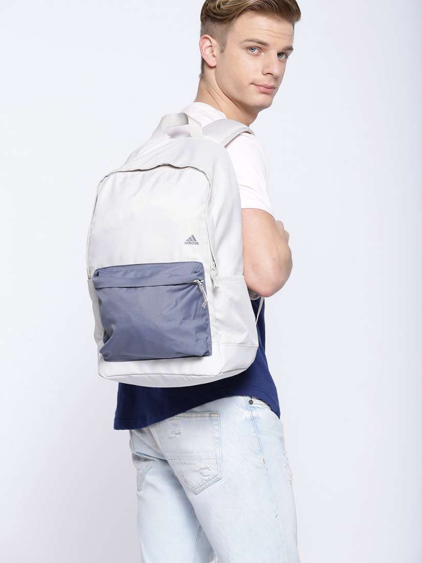 Buy ADIDAS Unisex Off White Grey Classic Colourblocked Laptop Backpack Backpacks for Unisex 2496208 Myntra