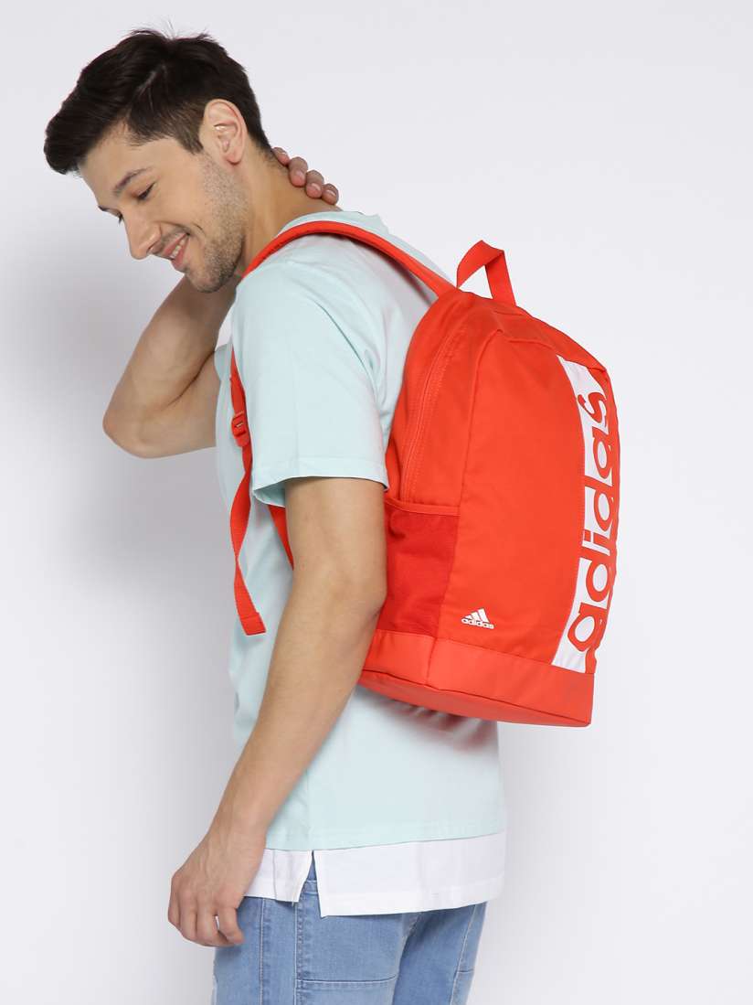 Buy ADIDAS Unisex Orange LIN PER BP D Brand Logo Backpack Backpacks for Unisex 2496219 Myntra