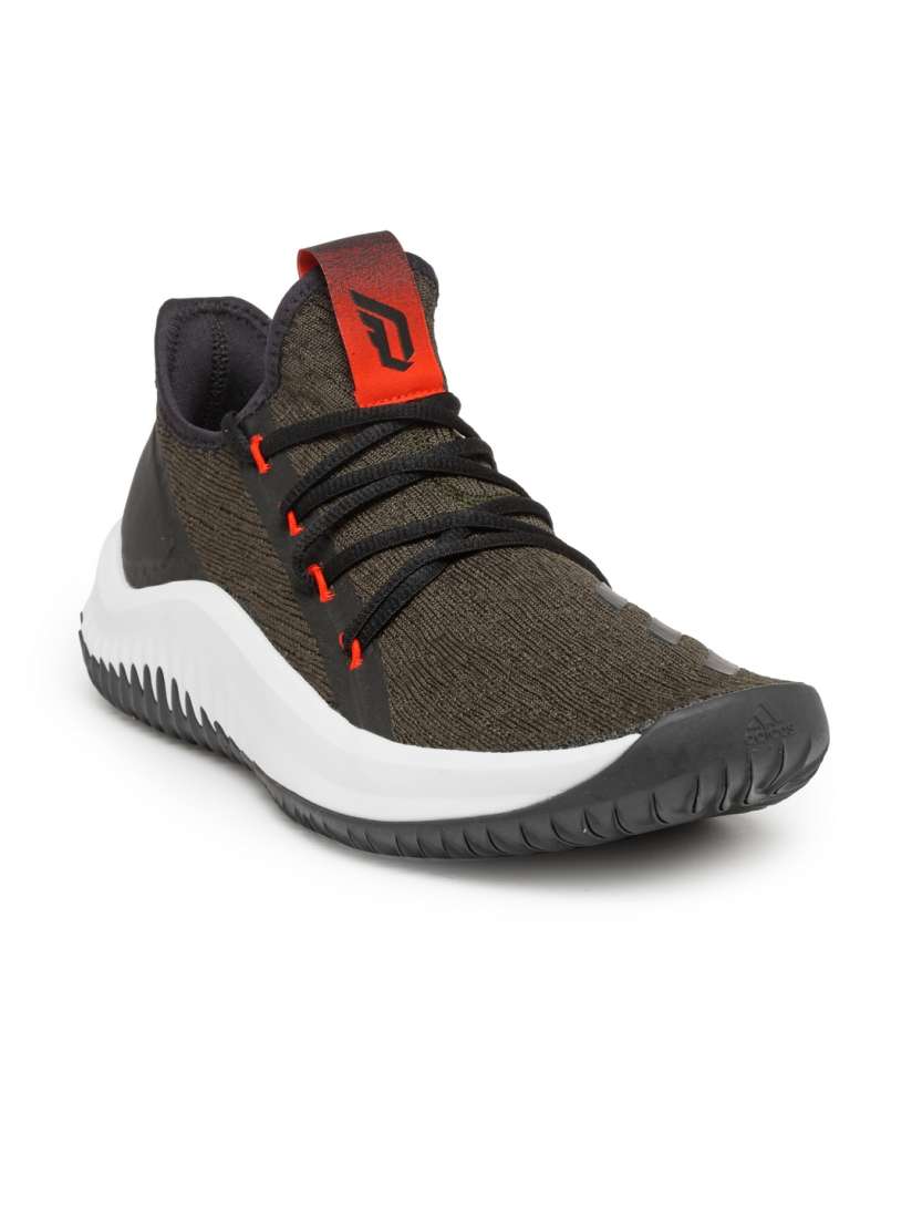 Buy ADIDAS Men Olive Green Black DAME D.O.L.L.A. Basketball Shoes Sports Shoes for Men 2496277 Myntra