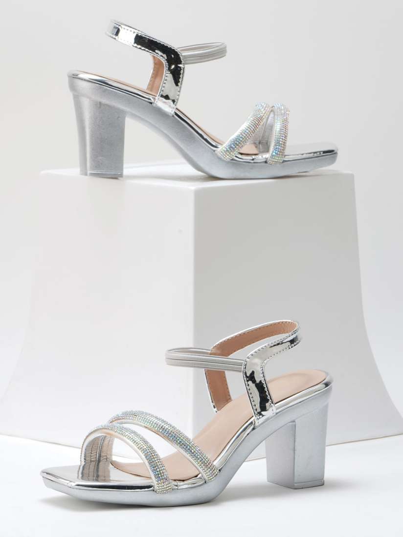 Grey platform heels store
