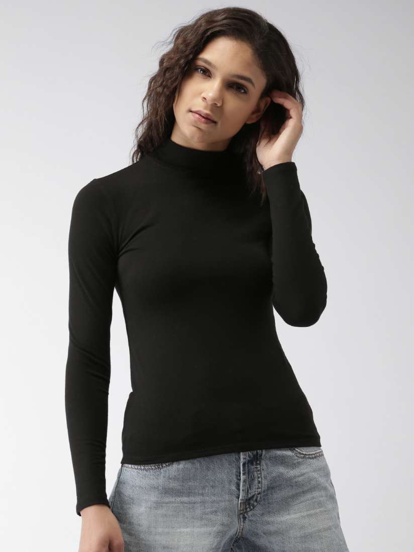 Turtle neck tshirt women online