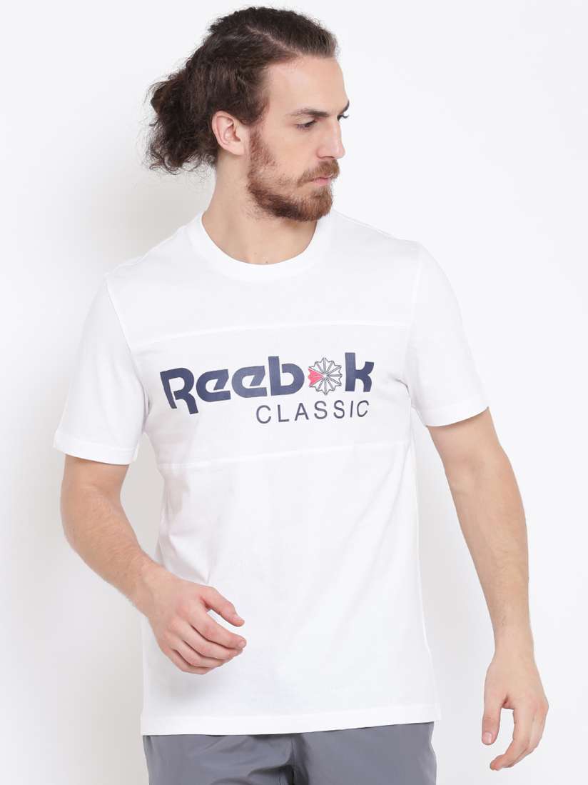 Buy Reebok Classic White F Franchise Iconic Printed Round Neck T shirt Tshirts for Men 2497008 Myntra