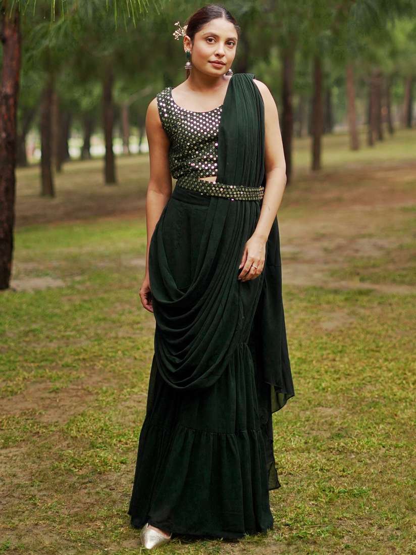 Myntra ready to wear saree clearance