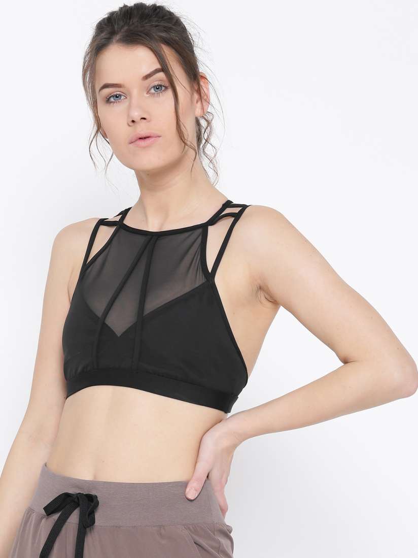 Reebok franchise strappy bra top