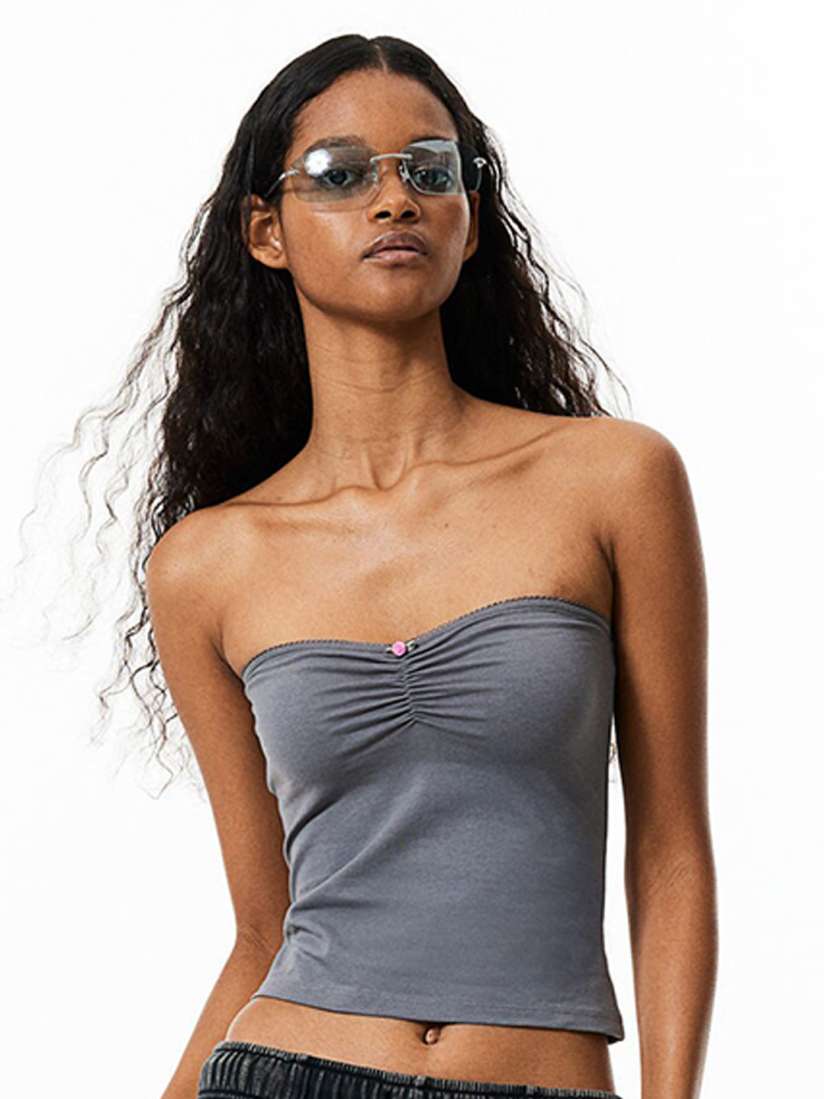 Buy H M Cotton Tube Top Tops for Women 24975292 Myntra