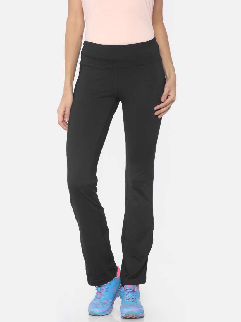 Buy Reebok Women Black Fitted Bootcut Track Pants Track Pants for Women 2497538 Myntra