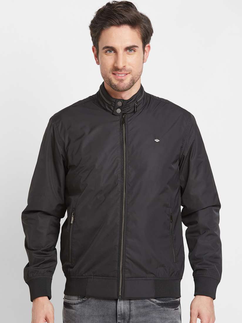 Buy Being Human Men Black Bomber Jacket Jackets for Men 24980640 Myntra