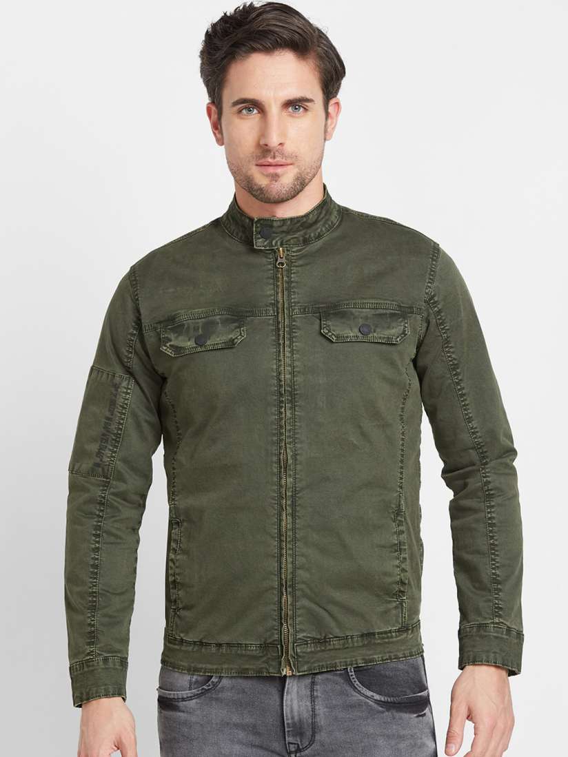 Buy Being Human Band Neck Denim Jacket Jackets for Men 24980656 Myntra