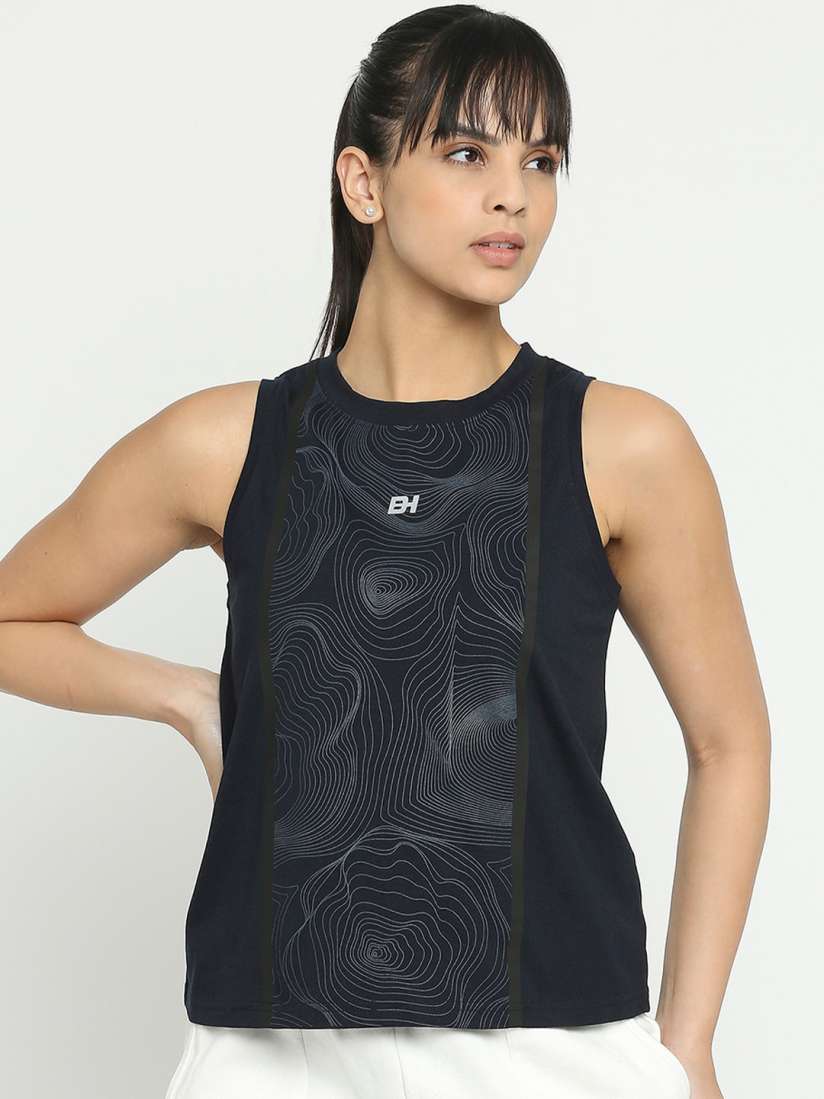 Buy Being Human Graphic Printed Sleeveless Sports T shirt Tshirts for Women 24982588 Myntra