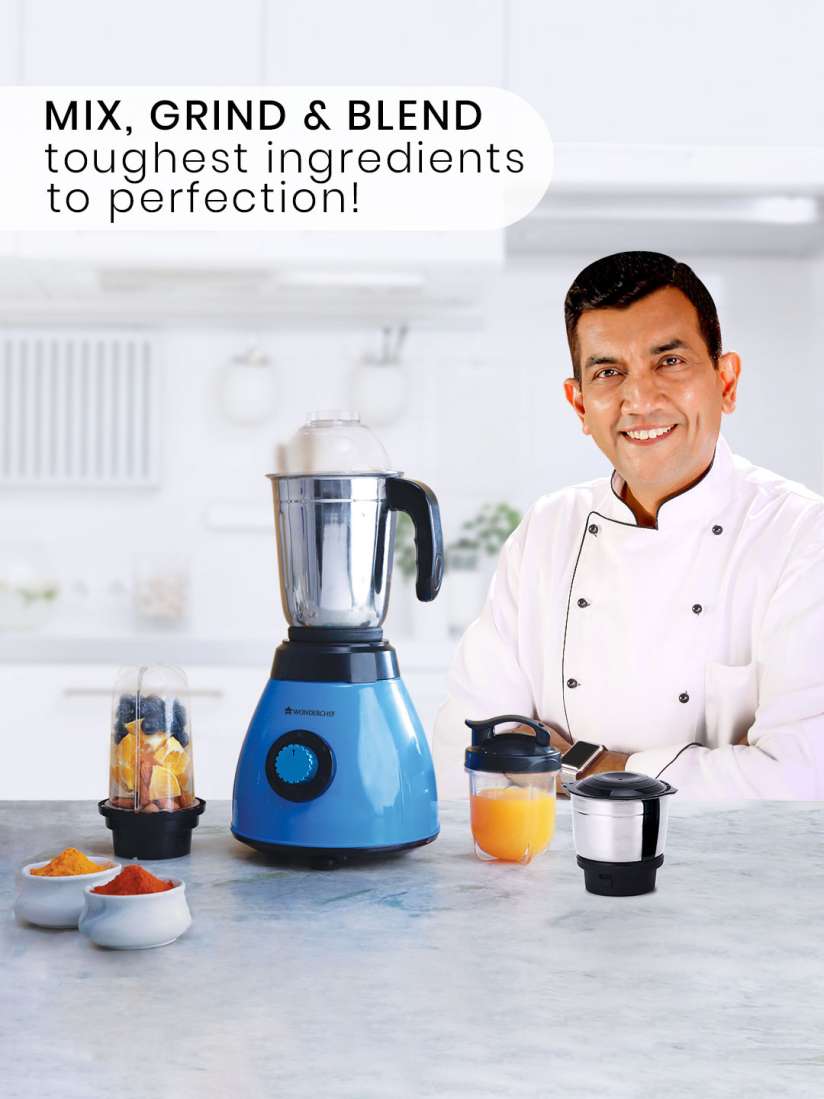 Buy Wonderchef Acura Blue 4 Pcs Mixer Grinder Juicer Mixer Grinder for Unisex 24988374 Myntra