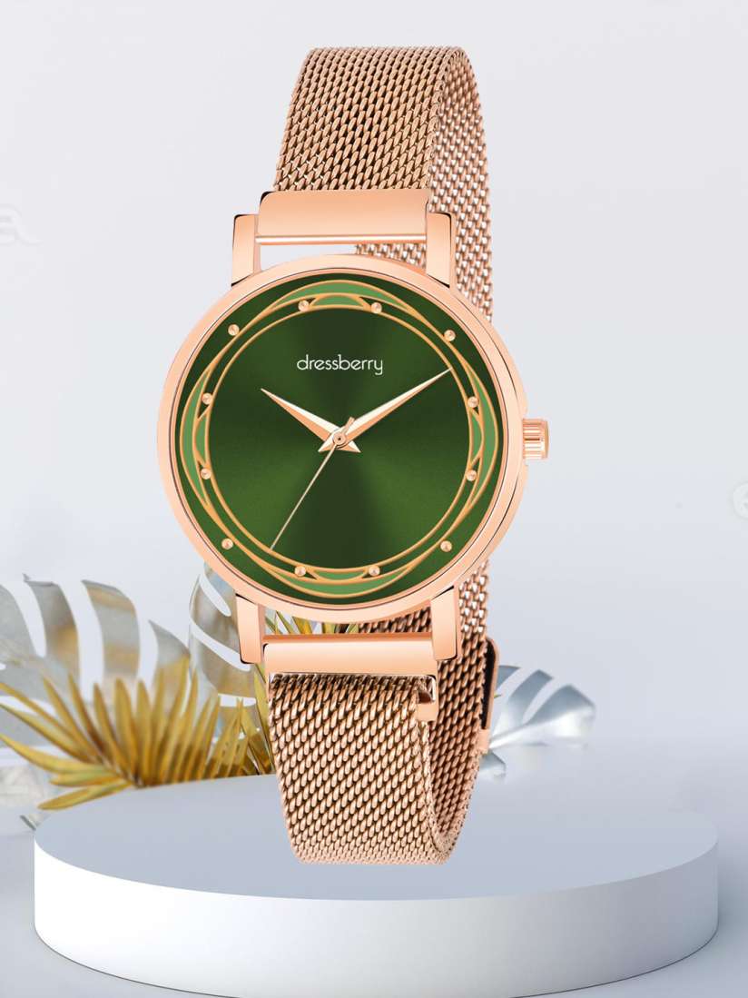 Buy DressBerry Women Round Dial Water Resistance Stainless Steel Analogue Watch HOBDB 162 RG Watches for Women 24989830 Myntra